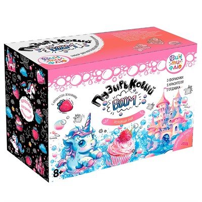 Набор для творчества Бобмочки для ванны Пузырьковый BOOM Розовый рай Ф189 Фин ти Флю - фото 69941459