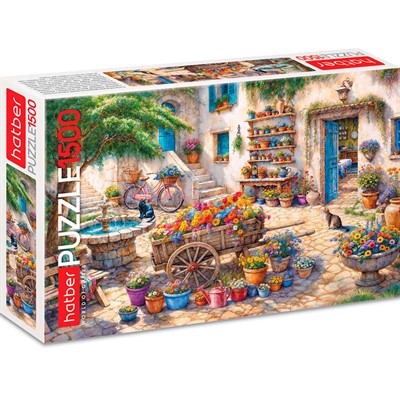 Пазл 1500 эл. Цветущий дворик 1500ПЗ2_35440 HATBER. - фото 69941604