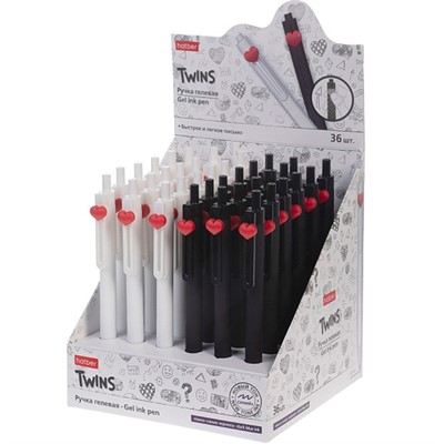 Ручка гелевая автомат Темно-синяя Дуалы 094484 - фото 69941727