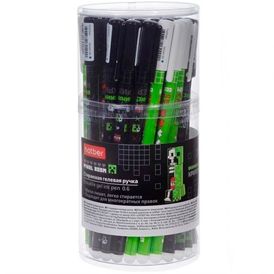 Ручка гелевая синяя Пиксель Бум Стираемая 094409 - фото 69941750