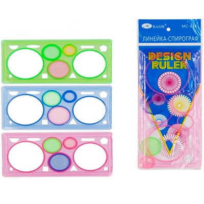 Линейка-спирограф MC-618 - фото 69941844