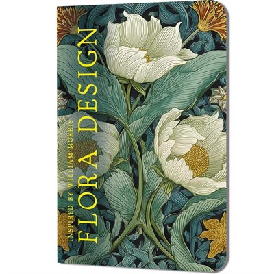Блокнот 32 л. Flora design. Inspired by William Morris (белые цветы) 9785002414871 - фото 69942113