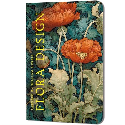 Блокнот 32 л. Flora design. Inspired by William Morris (красные маки) 9785002414857 - фото 69942137