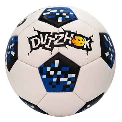 Мяч Футбол №5 Dvizhok 141-1-381C бело-синий - фото 69942326