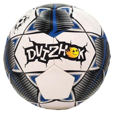 Мяч Футбол №5 Dvizhok 141-1-87A бело-синий - фото 69942333