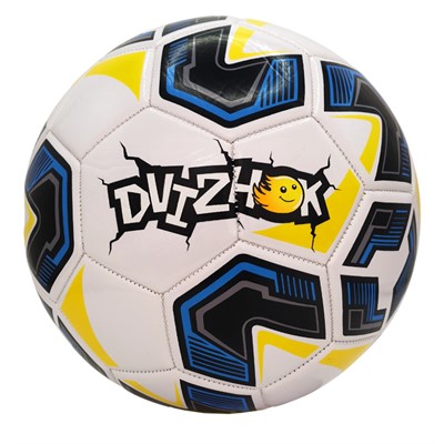 Мяч Футбол №5 Dvizhok 141-1-343D бело-синий - фото 69942340