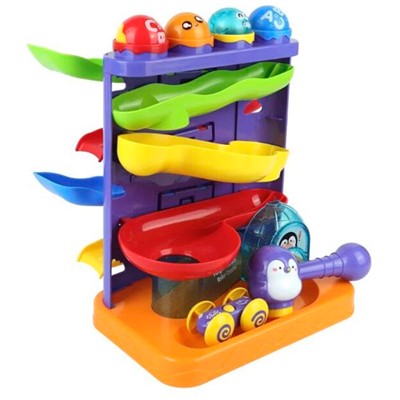 Деревянная Стучалка Пингвин  4 отверстия 115213 - фото 69942667