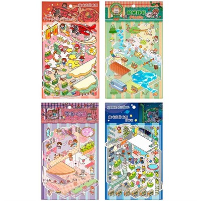 Набор наклеек 3d ROOM BOX Фэнтези 4 вида 77770 - фото 69942842