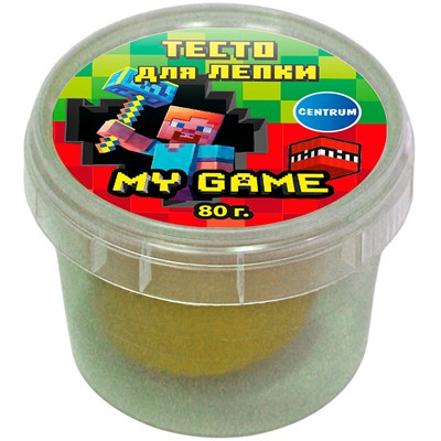 Набор для творчества Тесто для лепки My Game, цвет жёлтый, 80 гр 77960 - фото 69942875