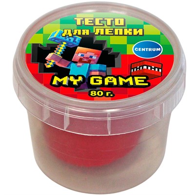 Набор для творчества Тесто для лепки My Game, цвет красный, 80 гр 77918 - фото 69942889