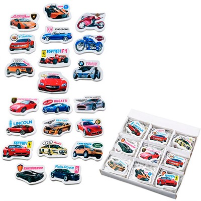 Ластик Машина фигурный ассорти M-1409 - фото 69942916