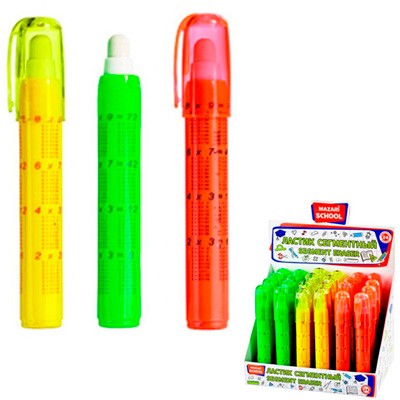 Ластик Таблица умножения сегментный ассорти M-8544 - фото 69942919