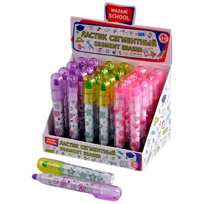 Ластик сегментный ассорти M-8545 - фото 69942939