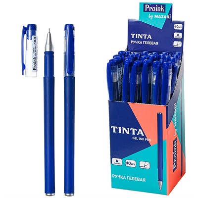 Ручка гелевая синяя TINTA P-100-70 - фото 69942948