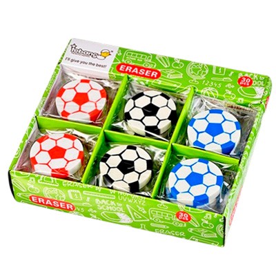 Ластик Футбольный мяч фигурный ассорти TB13092 - фото 69942959