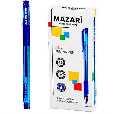 Ручка гелевая синяя CIELO M-5827-70 - фото 69942965