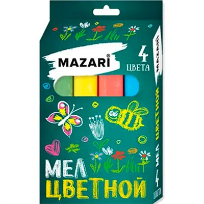 Мел цветной 4 шт. M-17310 - фото 69942966