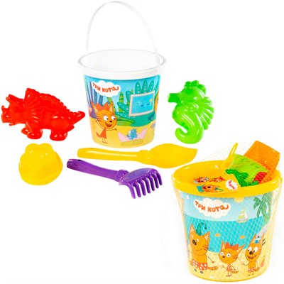 Песочный набор №16 Три кота 61328 П-Е /12/ - фото 69943539