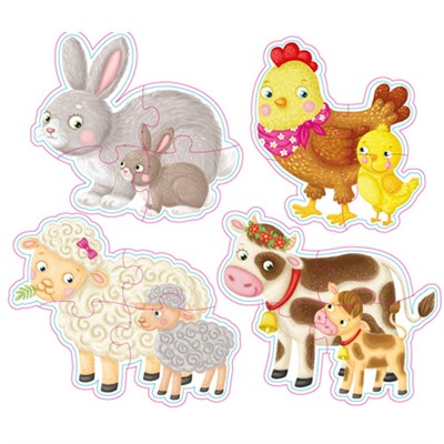 Пазл мягк. для малышей МАМА И МАЛЫШ П-5804 - фото 69944276