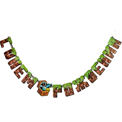 Гирлянда-букв С ДР Пиксели 210см 1505-2260 - фото 69944773