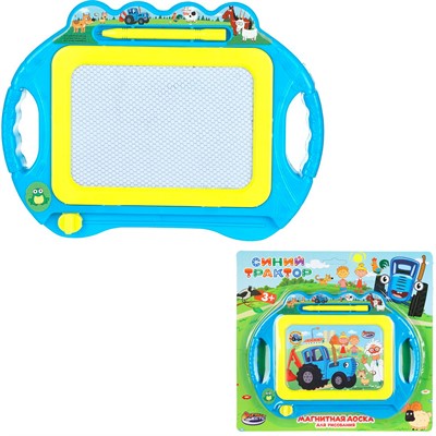Доска для рисования Синий Трактор магнитная 20*15см, ч/б поле ИГРАЕМ ВМЕСТЕ B247-H27006-BTR - фото 69944831