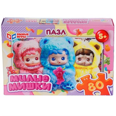Пазл 80 Милые мишки 4630395068420 - фото 69944884