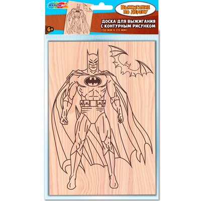 Набор для творчества Доска для выжигания Бетмен MultiArt DVBT-130344 - фото 69945218