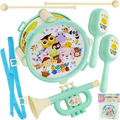 Набор музыкальных инструментов Levatoys 890-18GYS в пак. - фото 69945805