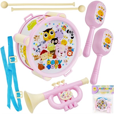 Набор музыкальных инструментов Levatoys 890-18PYS в пак. - фото 69945810