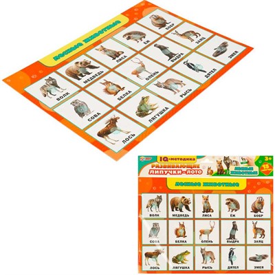 Игра Умка Лесные животные. Развивающие липучки-лото 4660254430501 - фото 69945840