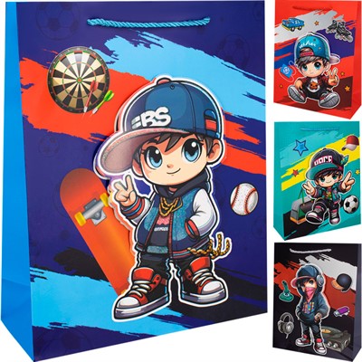 Пакет 26*32*10 см Мальчик FG250926011D - фото 69945933