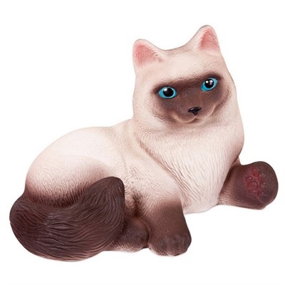 Резиновая игрушка Кошка Сиамка С-631 Огонек /5/ - фото 69946005