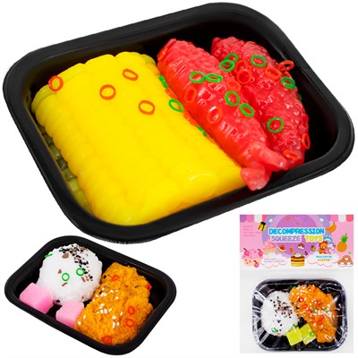 Игрушка антистресс 13х15 141V-990 набор еды - фото 69946113