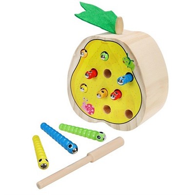 Деревянная рыбалка магнитная Груша 15х14х7,5см ИД-5549 - фото 69946279