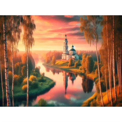 Набор для творчества Роспись по холсту 30х40 см Тихие зори ХК-5229 - фото 69946297
