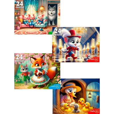 Пазл 24 Интересные сказки П24-3468 - фото 69946540