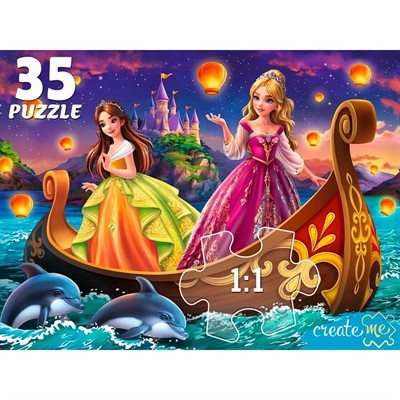 Пазл 35 Принцессы на корабле Ф35-1999 - фото 69946567