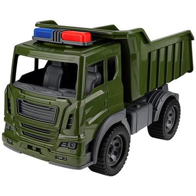 Автомобиль Самосвал Мирослав Военный с мигалками 41 см И-0996 - фото 69946601