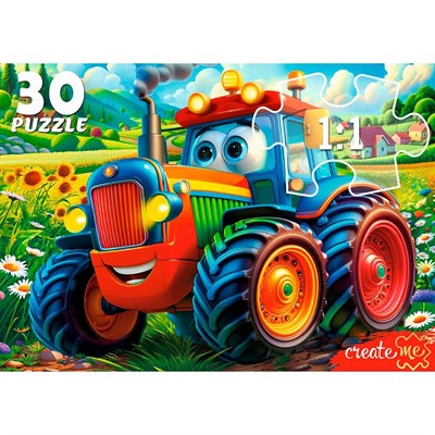 Пазл 30 Веселый трактор ПУ30-3177 - фото 69946612