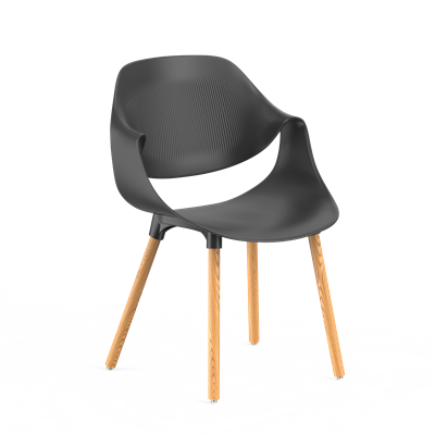 Стул KELA (черный) PP1100B (от 12 шт) - фото 69963848