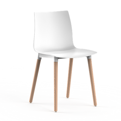 Стул BESK (белый) PP1003W  (от 12 шт) - фото 69963881