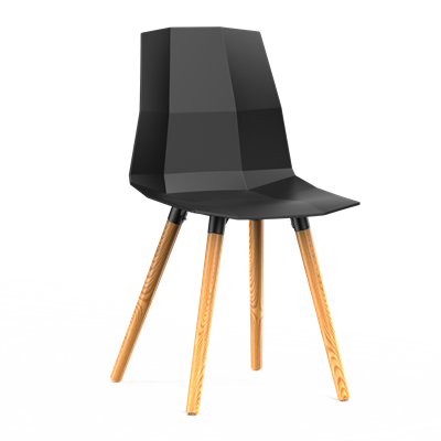 Стул BLESS (черный) PP1105B (от 12 шт) - фото 69964246