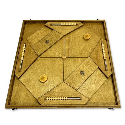 Настольная игра из дерева «Аэрохоккей на 4-х игроков» L - фото 69965879