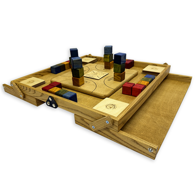 Настольная игра из дерева «Цветные кубики» М - фото 69965911