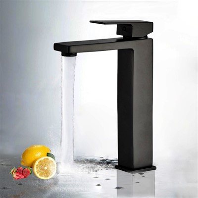 Fango Чёрный. Смеситель для раковины высокий TVZ-0935 - фото 69967817