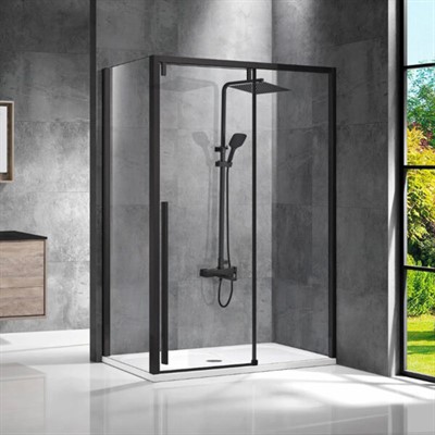 Tena Чёрный матовый. Душевая система со смесителем TVZ-1825 - фото 69967833