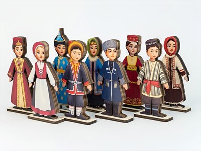 «Народы России» - разборные куклы в национальных костюмах (48 шт) - фото 69970314