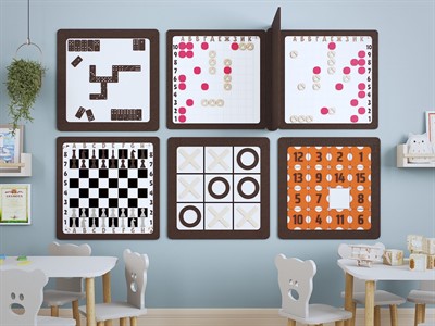 Комплект настенных логических игр Эрудит (5 шт) - фото 69977237