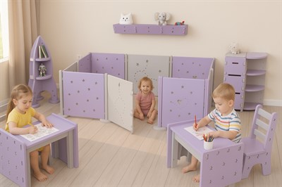 Комплект мягкой сборной мебели Жу-Жу, дизайн серия «Космос» - фото 69977374