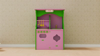 Игровая интерактивная мебель "Кухня" сборная из мягкого полимера - фото 69977420